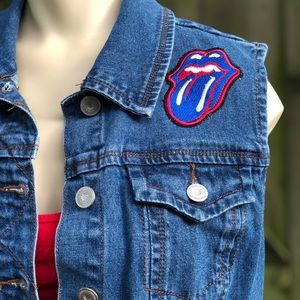 Rolling Stones denim vest
